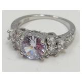 NEW 925 Silver CZ Stone Ring Size 7