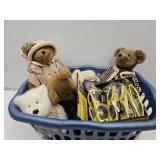 Clothes Basket,Boyds LG Size Bears &  Sunglasses