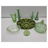 Glass Candy Dish, Hen on a Nest BOTTOM, Egg Plate+