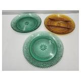 Tiara Ware 3  Serving Platters 12" W 1 Divided
