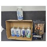 G.I. Joe Action Figure & 8 Soda Can Funko Pops