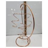 Large 23" high Copper Tone Metal Art