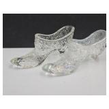 2 Glass Shoes  See Makers Mark on One