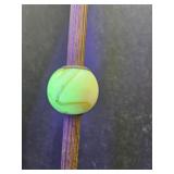 Cast Iron & 1 Ball Uranium  Floor Lamp