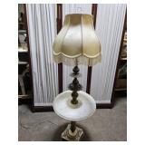 Metal with Marble Table  Floor Lamp