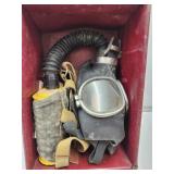 MSA Gas Mask Box With Mask & Canister
