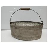 VTG Oval Galvanized Minnow Bucket 17" NICE