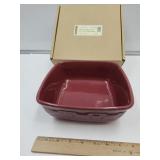 Longaberger Square Serving Bowl 8 3/4 "  w Box
