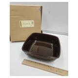 Longaberger Square Serving Bowl w Box 8 3/4"W
