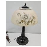 Beautiful Table Lamp with Glass Globe 22" h