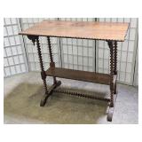 Antique Mahogany Bobbin Table 32 x19 x29" SEE PICS