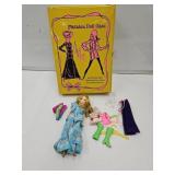 VTG Fashion Doll Case w/Doll & Clothes