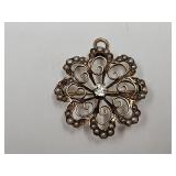 Antique 14k Gold 3.7 Total WT Diamond Victorian