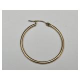 VTG 10K Gold .7 g Hoop Earring