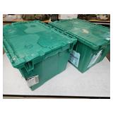 2 Scissor Lid Storage Totes
