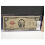 1928 D $2 Red Seal Note Large TWO