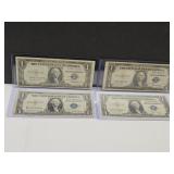 4- 1935 Series Silver Certificate Godless Notes