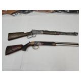 2 Rifle Plaques 24" Long Wall Decor