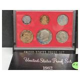 1982 US Mint Proof Coin Set
