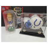 MINI  COLTS Autograph Helment & BobbleHead Payton