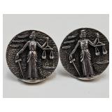 VTG Sterling Silver Justice Fenwick Sailors Legal