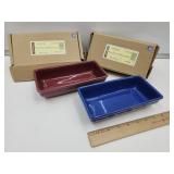 Longaberger Rectangle Bowls w Boxes