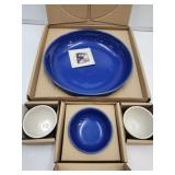 Longaberger Lot Sm & Lg Low Bowls