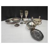 Silver Plate Lot India Wine Glasses Leonard+