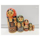 USSR Nesting Dolls 1"-4.5" H