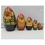 VTG Nesting Dolls .25"-3.75" H