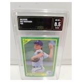 Graded 1990 Score #195 Bret Saberhagen "Joke" Card