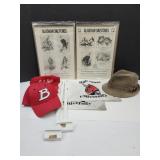 Ball State Hats, Car Flags & Hat SZ LG w Sketches