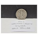 1945 Silver Walking LIberty Half Dollar Coin