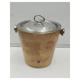VTG Wood & Stainless Steel Ice Bucket