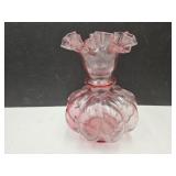 VTG Fenton Double Ruffled Top Vase