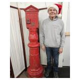 Cast  Iron Marion IN Fire Alarm Box Ornate Stand