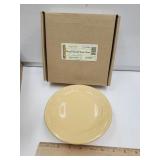 Longaberger Pottery Butternut Candle Stand w Box