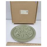 Longaberger Pottery Egg  Dish w Box