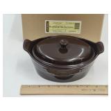 Longaberger Pottery Sm Casserole  Dish w Box