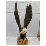 Large Eagle Chainsaw Art Statue 3 1/2 foot high