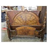 Antique Bed with Rails 53" wide