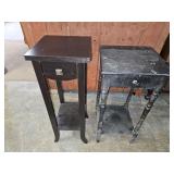 2 Plant Stands/ Side Tables 29"h & 32" high