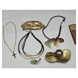 Costume Jewelry Nice Baer Necklace, Belt Buckles+