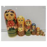 Ukraine Nesting Dolls 1"-7"H