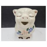 Shawnee Smiley Pig Pitcher See Crazing Left Eye