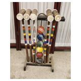 Vintage croquet set minus 1 mallet mallet