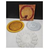 Serving Platters Tiara Ware Egg Plate +