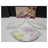 4 14" Divided Oval Platters