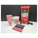 Nostalgia Pop Corn Maker & 4 Containers & Crock