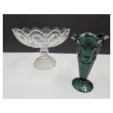 Moon & Stars Trumpet Vase & 9" Compote